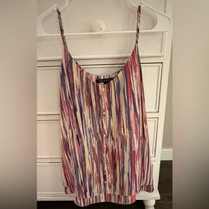 Colorful Zac & Rachel Striped  spaghetti strap Tank